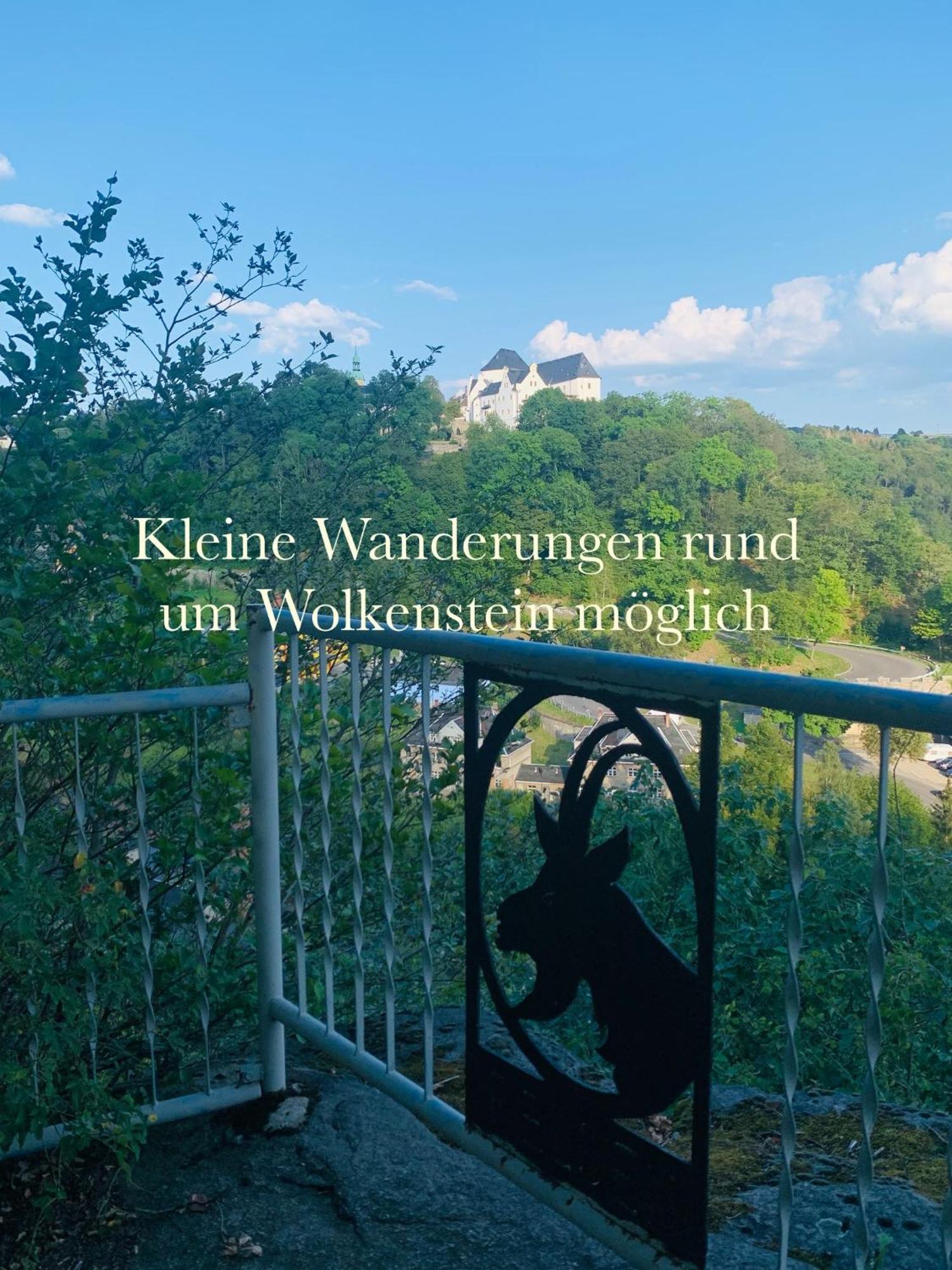 Am Schloss Wolkenstein, 75M2, 2Br, Babybett Esterno foto