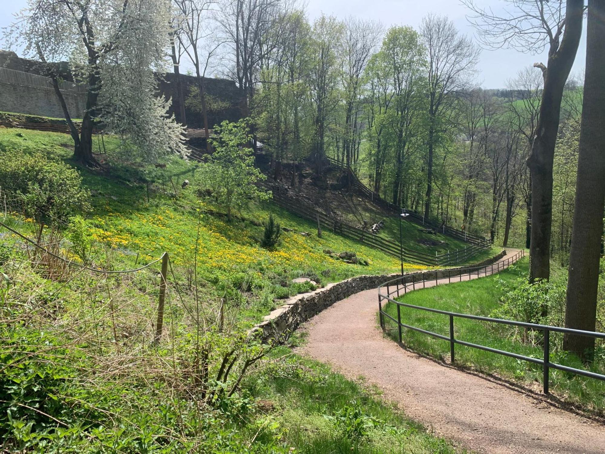 Am Schloss Wolkenstein, 75M2, 2Br, Babybett Esterno foto