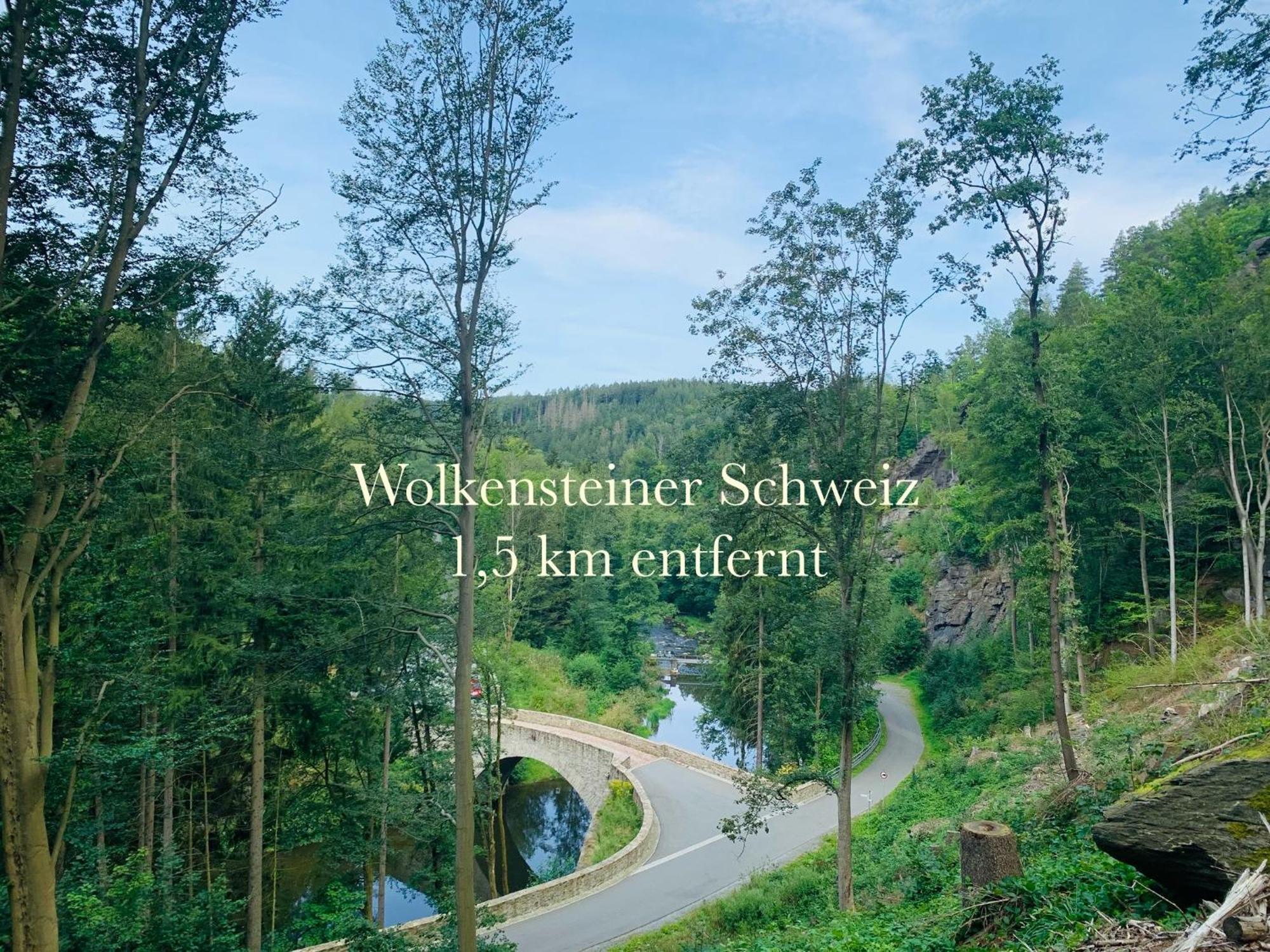 Am Schloss Wolkenstein, 75M2, 2Br, Babybett Esterno foto
