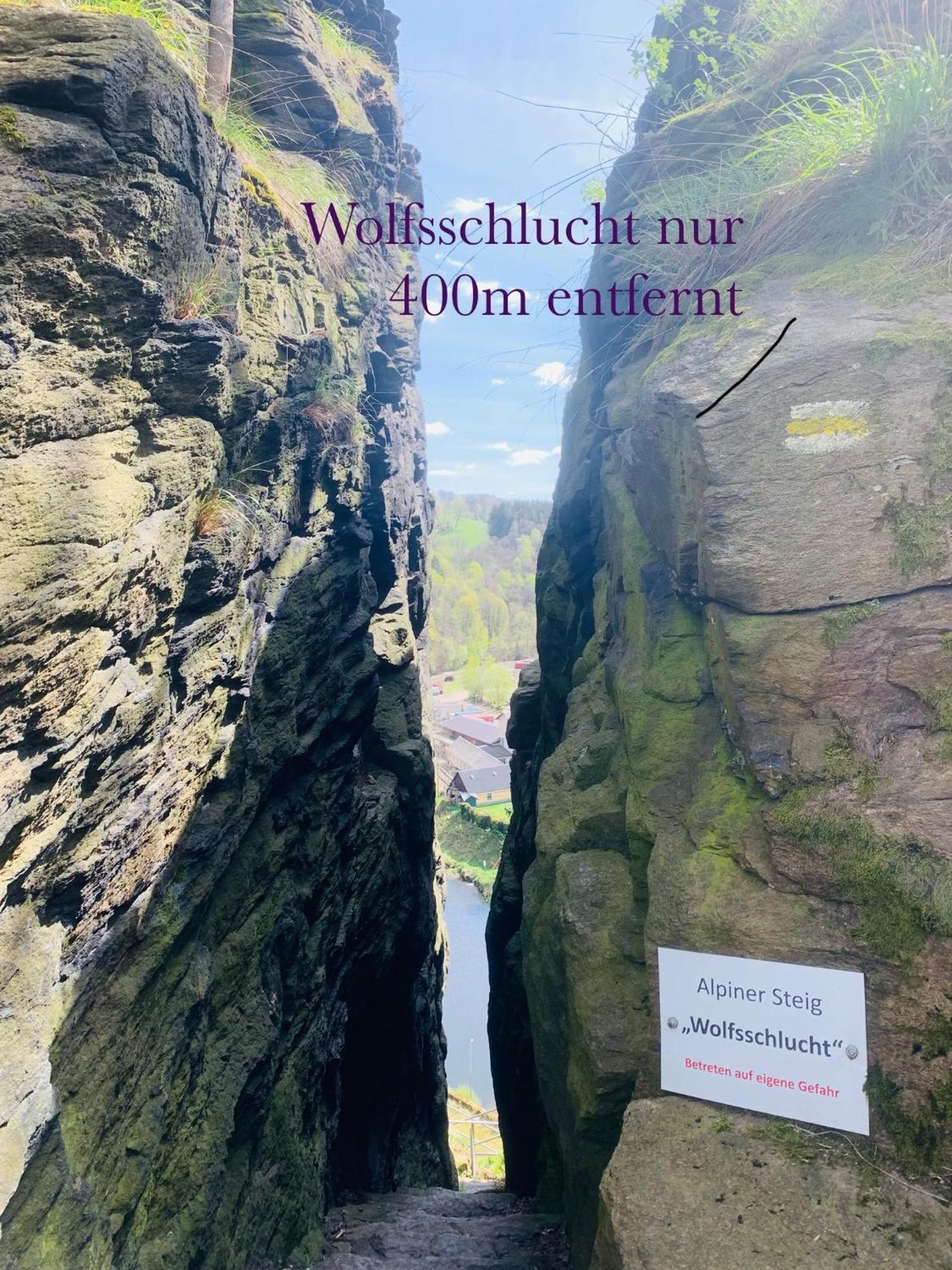 Am Schloss Wolkenstein, 75M2, 2Br, Babybett Esterno foto